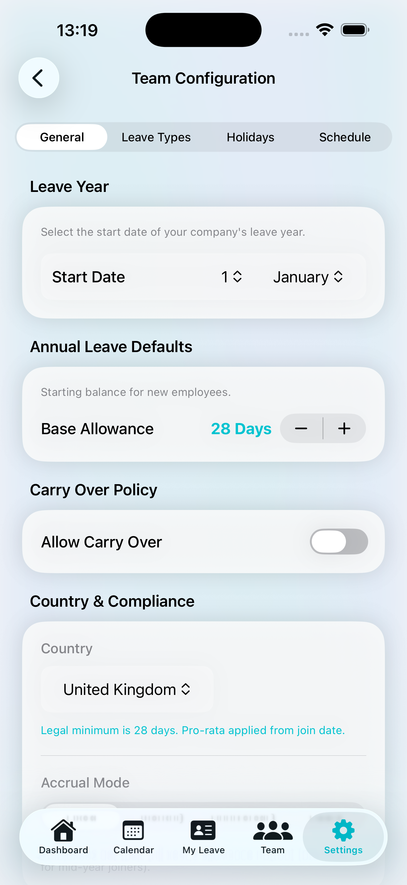 Admin Controls and Configuration
